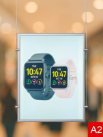 Тонкая световая панель А2 д/с (435*600мм) с блоком питания 1.0A, на тросах