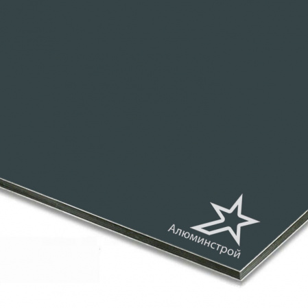 Алюминиевая композитная панель 3 мм (0.3) 1500х4000 RAL 7026