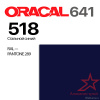 Пленка ORACAL 641 518, стальной синий матовая, ширина рулона 1 м.
