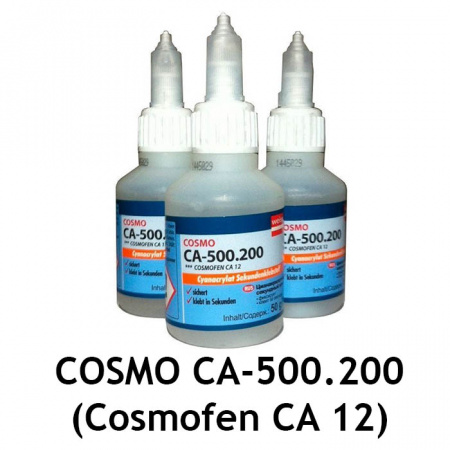 Секундный клей COSMO CA-500.200 (Cosmofen CA 12) упаковка 20 гр.