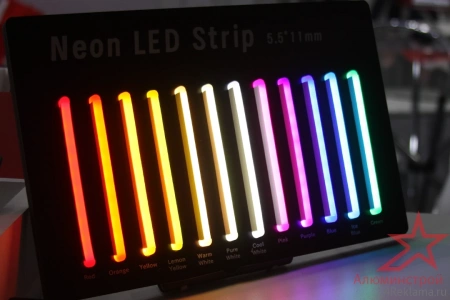 Примеры использования гибкого неона в рекламе